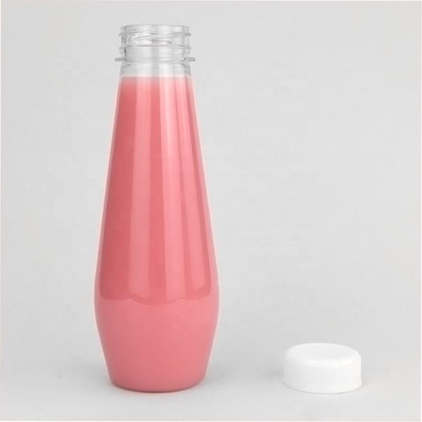 ODM Clear Plastic Juice Container 350ml Juice Bottle With Screw Cap