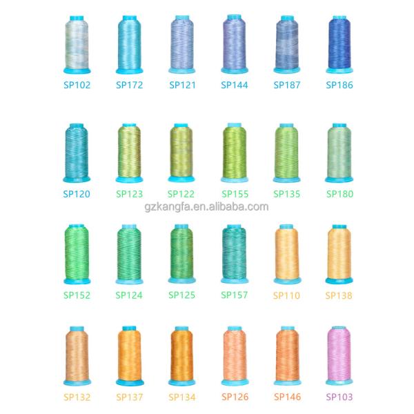 hilo de bordado de seda 120d/2 4000y para diseños de bordado duraderos y hermosos