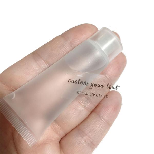 Упаковывая ярлыки стикера лоска губы, косметические изготовленные на заказ ярлык