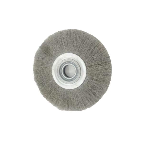 200mm High-Density Stainless Steel Wire Wheel Copper Wire Brush for Remove Burr
