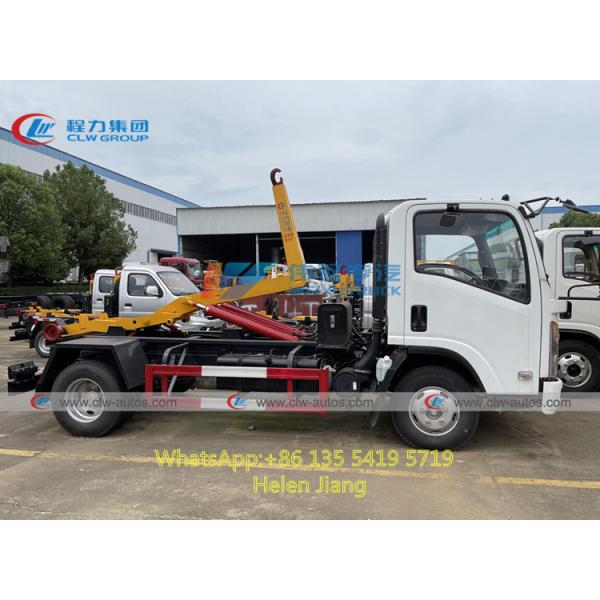 ISUZU 4x2 3 крен 2 тонн с мусоровоза подъема крюка с отделяемым хоппером