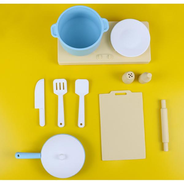 Factory New Arrival Pretend Play Set Kitchen Toys Montessori Education Silica Gel Kitchen Silicone Toy