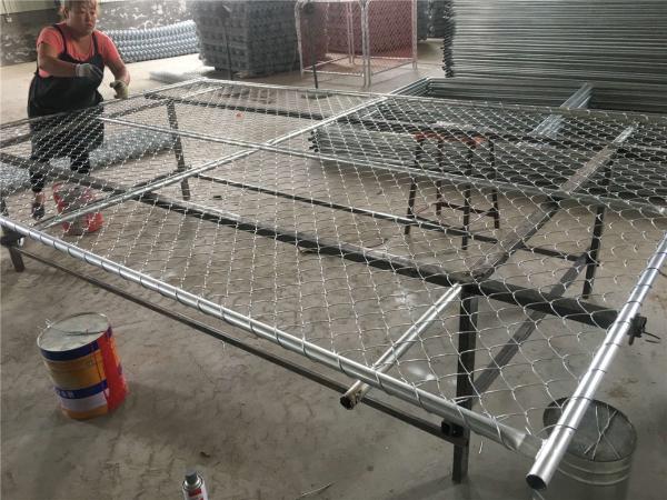 chain link temporary construction fence panels 6FT X 10F Mesh 2 3/8  x 2 3/8 ( 60mm x 60mm ) x 12 gauge wire