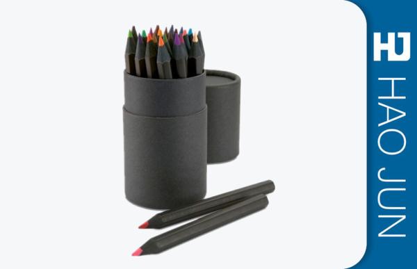 Recyclable Cardboard Cylinder Tubes Packaging For Pen , Logo Printed