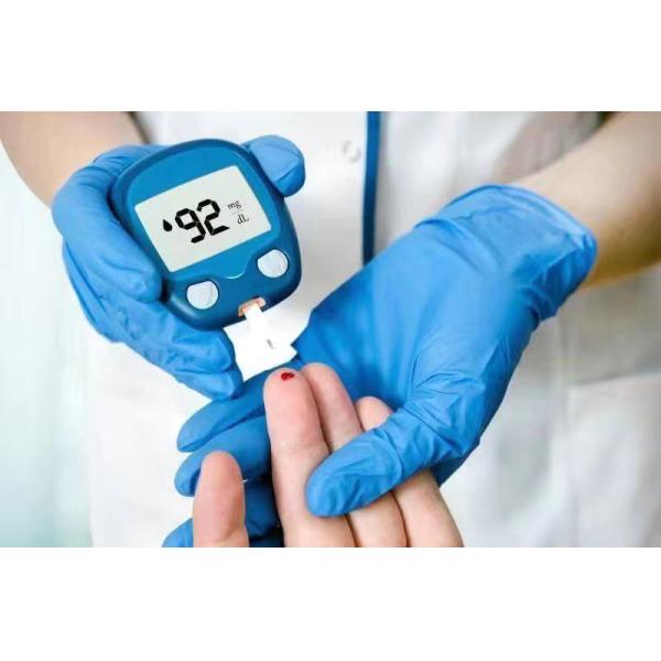 FDA approved medical blue examination powder free disposable nitrile gloves