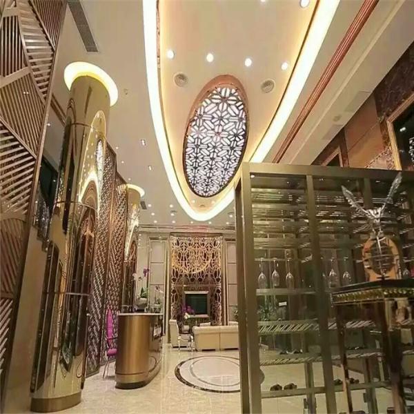 high-quality custom made metal screen manufacturer stainless steel laser cut panel for hotels