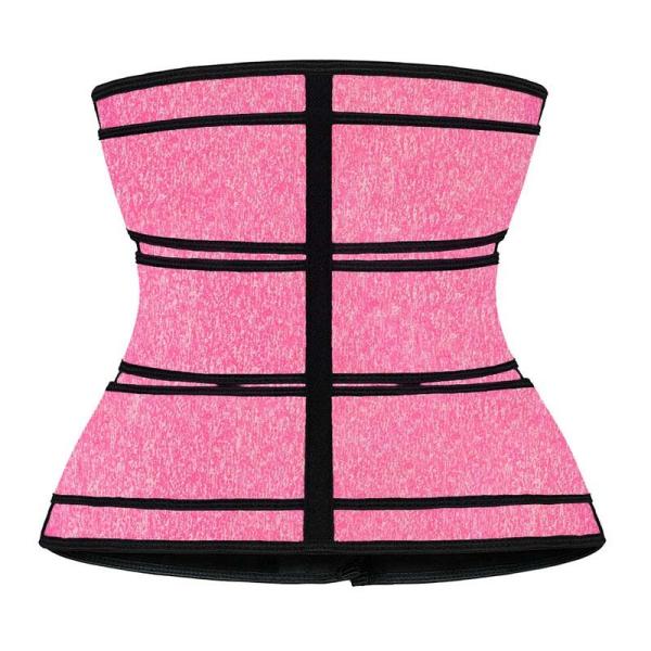 Pink Black Nylon Neoprene 4XL 5XL 3 Hook Waist Trainer With 3 Belts