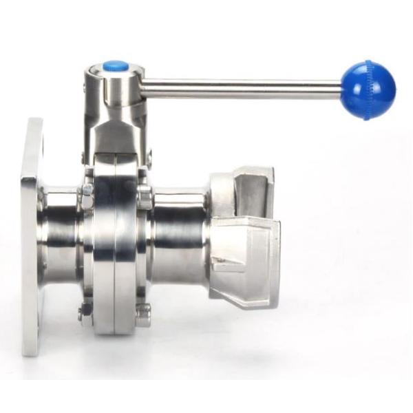 DIN IDF DN10-DN300 Stainless Steel Sanitary Valves 12 Inch Butterfly Valve