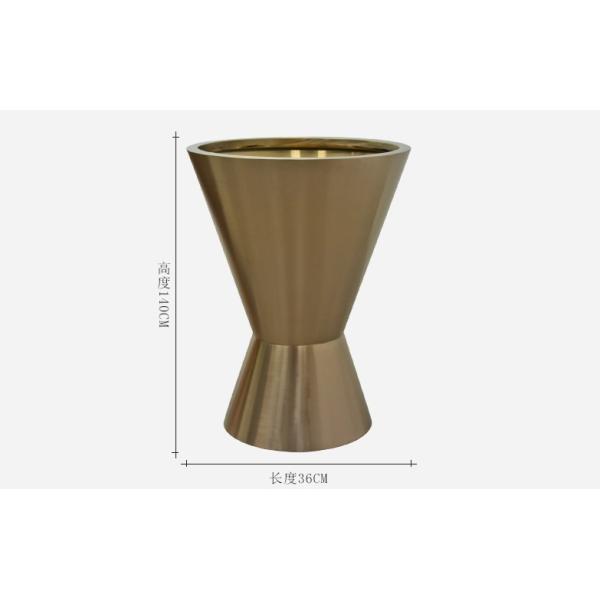 spindle shape SS304 large stainless steel flower pot for celebration height 140cm