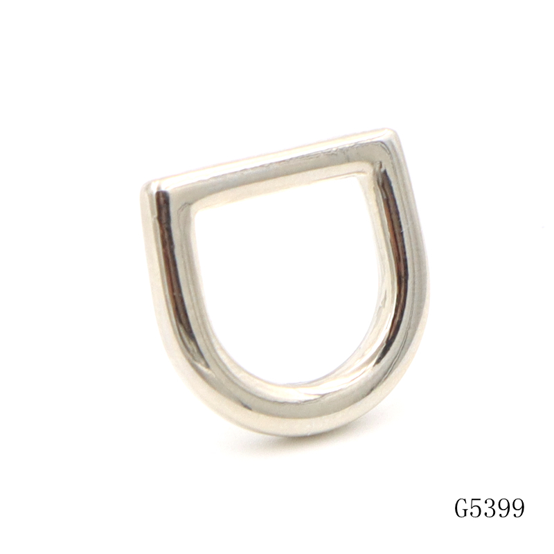 12mm Heavy Duty Zinc Alloy Die Cast Metal D Ring Hardware for Bag