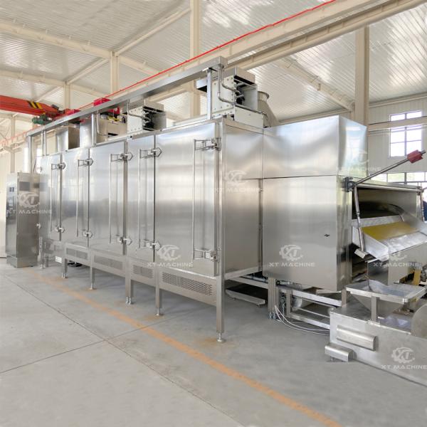 Continuous Nuts Roasting Machine 500kg/h With Adjustable Conveying Speed