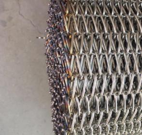 316L transporte de aço inoxidável Flex Belt Chain Link Mesh liso
