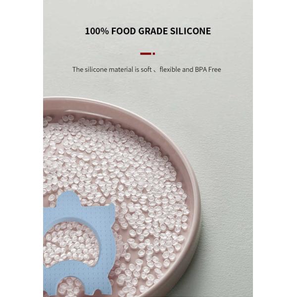 CPC 10pcs Silicone Building Blocks Childrens Silicone Toys Morandi Blue