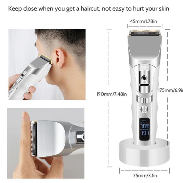 Резец волос белого цвета электрический, машина волос брея легкая очищает для деловых поездок