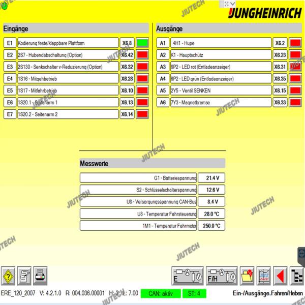 Jungheinrich вилочный погрузчик Judit box INCADO и кабель JUDIT-4 Диагностический комплект инструментов Canbox Интерфейс с диагностической программой