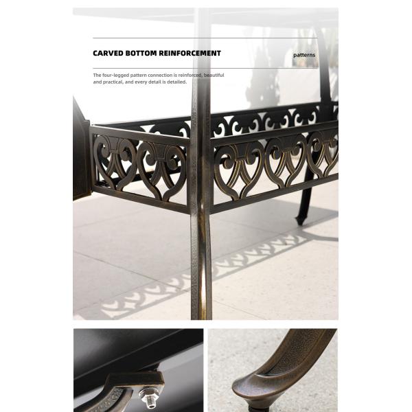 Cast Aluminum Multifunctional BBQ Garden Set Outdoor BBQ Grill Table