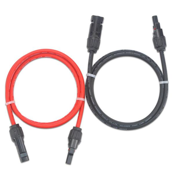 Copper XLPE PV Cable Assembly Tin Plated Contacts 6KV Test Voltage Solar Charge Controller