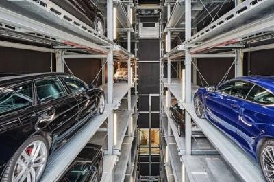 Sistema de estacionamento de carro inteligente de tempo de subida/descida dos anos 60/70 para espaços internos/externos