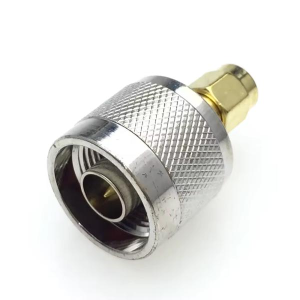 N Male Plug to SMA-Male Plug Straight RF Coaxial Connector Adapter