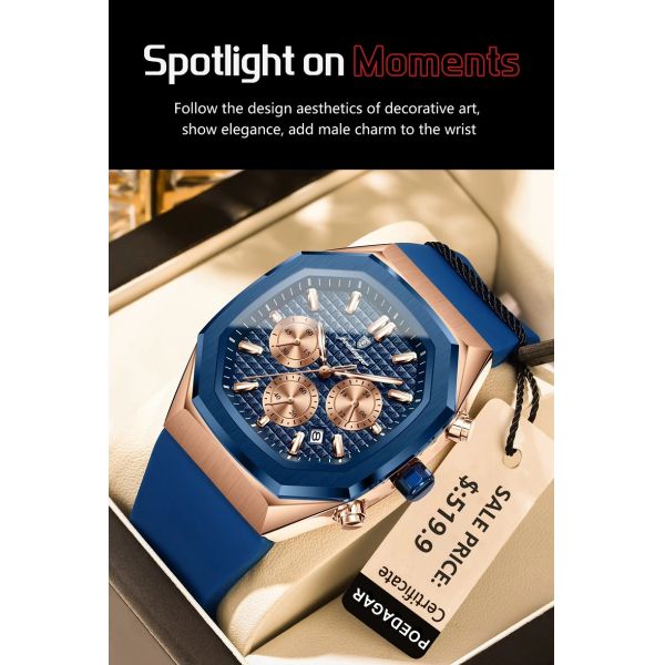 Waterproof Men's Quartz Watch · Silicone Strap | Luminous Dial - Direct from Chinese Manufacturer