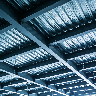 Customized Duplex Steel Frame Mezzanine System For Commercial Exhibition Halls