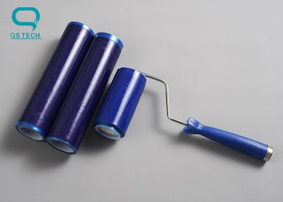 Anti rolo pegajoso estático lavável do fiapo eficaz para remover a sujeira de superfície