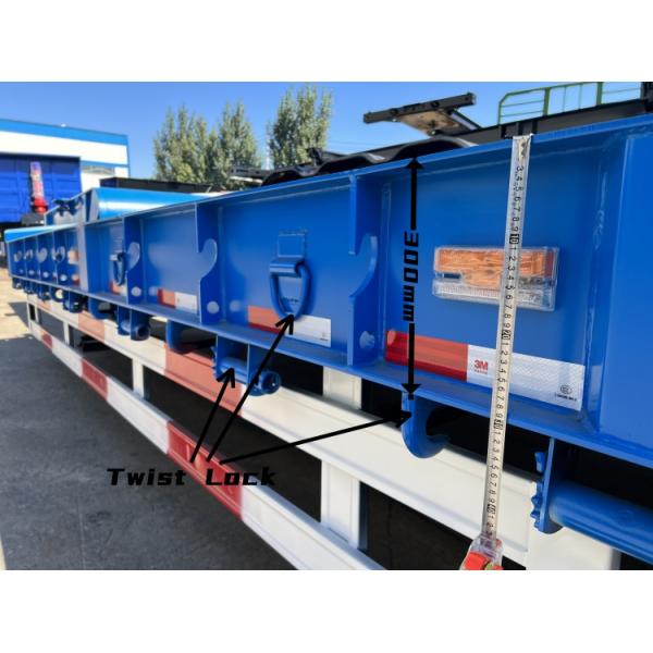 Tri Axle 60-80 Ton Low Bed Semi Trailer To Transport Heavy Equipment for Sale in Mauritius