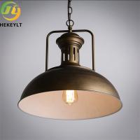 Lumière pendante d'ampoule de la base E26 style industriel nordique de noir de rétro