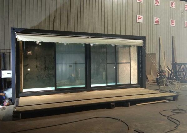 A armação de aço 20HC elétrica exterior pré-fabricou casas com terraço da capa dura