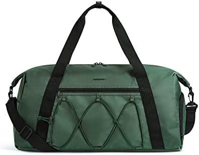 BAGSMART Gym Bag With Shoe Compartment & Wet Pocket, Lightweight Sports Travel Duffel Bag, C TO STORE SPORTS SHOES WATER