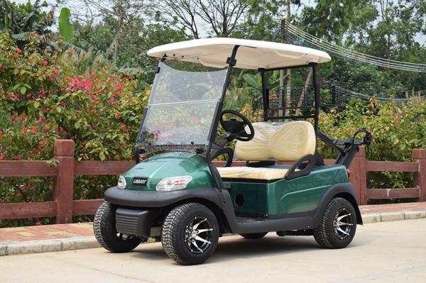 2 Passenger Electric Club Car Golf Buggy Green Color 2900*1200*1700mm