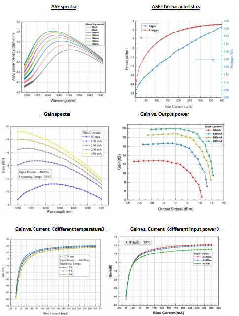 1270nm Wavelength SOA Chip for Optical Amplification and Silicon Photonic Integration in XGPON/XGSPON Systems