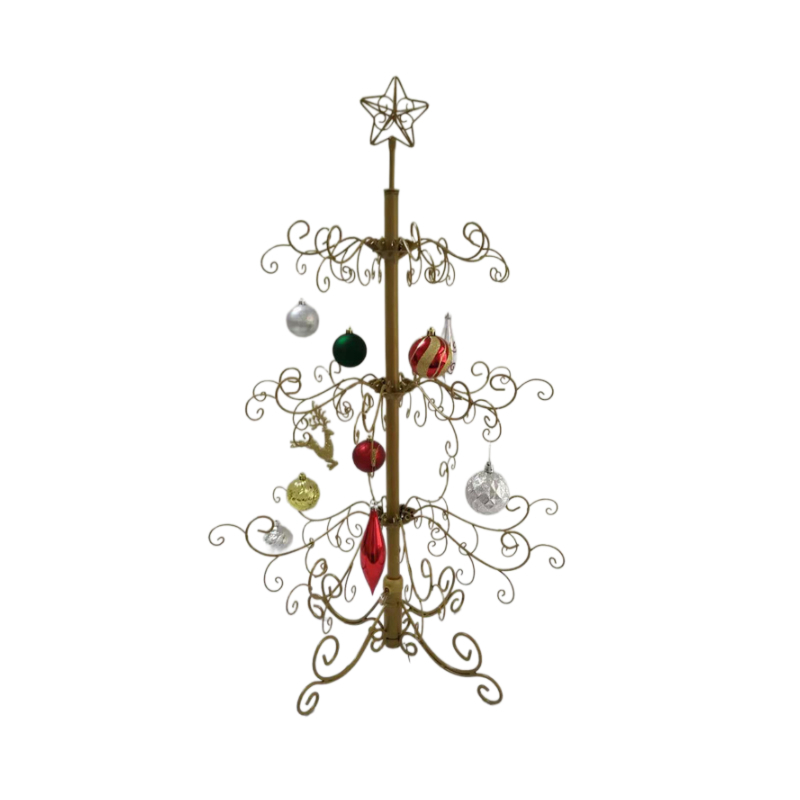 Iron Wire 3 Feet Metal Christmas Tree for Holiday Markets Trade Shows