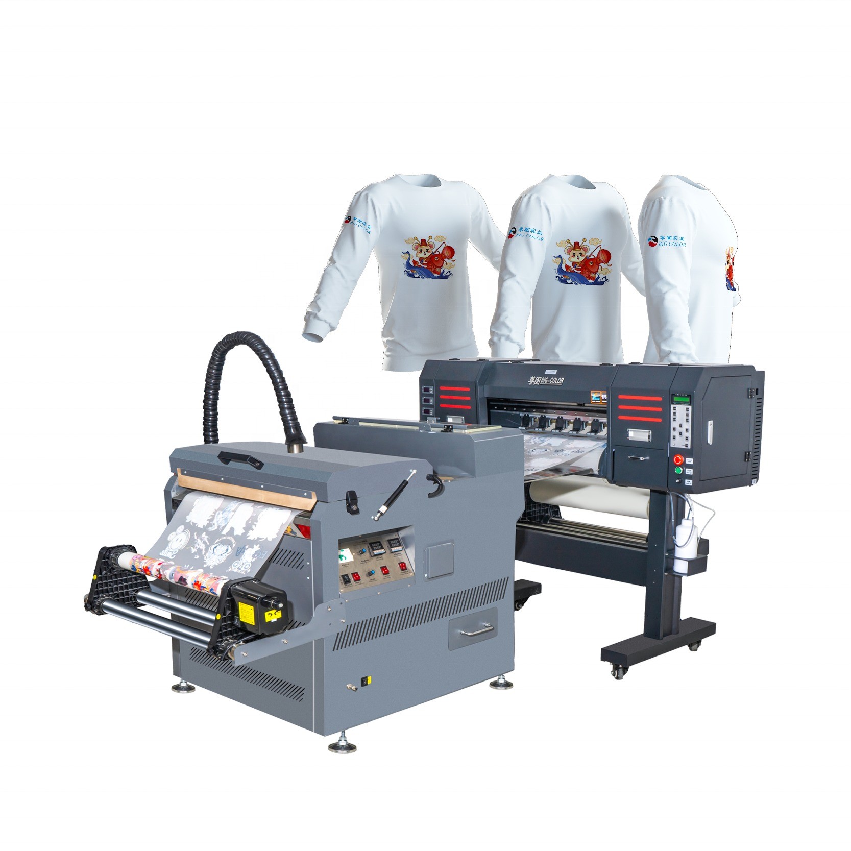 Fluorescent T-Shirt Printing DTF Printer 60cm with Three 3200 Printheads and