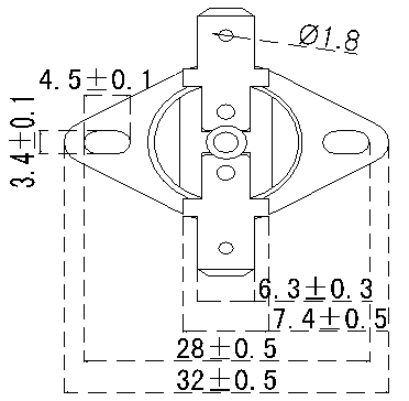 Single Pole Snap Action Temperature Switch High Temperature Resistance for Cooker