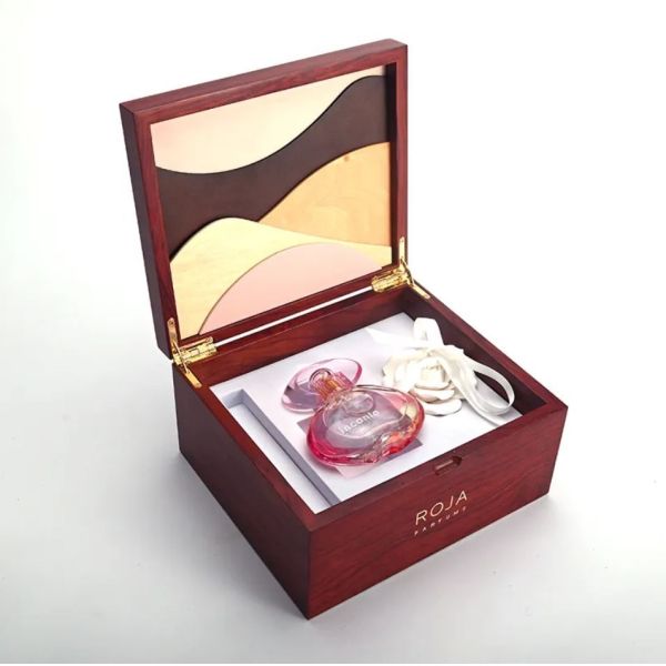 Custom Lacquer Finish Handmade MDF Perfume Box with Brand Logo Customization Luxury Packaging Wooden Gift Box