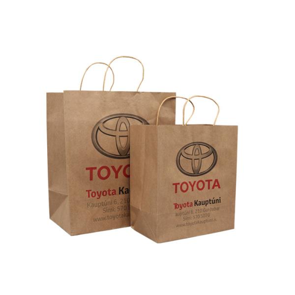 Изготовленные на заказ дружественные к Эко хозяйственные сумки Брауна Kraft бумажные с поставщиком печатания логотипа