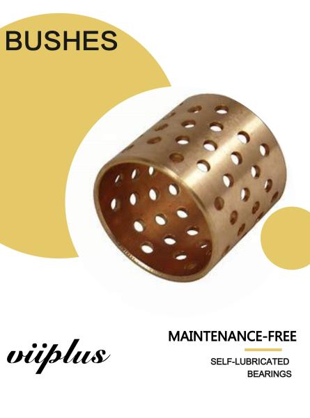 DIN 1494 / ISO 3547 Sleeve Tin Bronze CuSn8  Plain Bearing Rolled Bushes With Lubrication Grease Holes