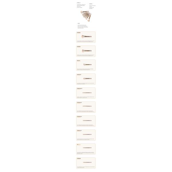 Чесальный валок макияжа порошка BSCI печатая ручку золота снежинок