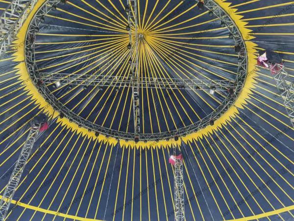 Circular Colorful Waterproof Aluminum Frame Outdoor Tent with Pagoda High Peak for Outdoor Event / Celebration / Party