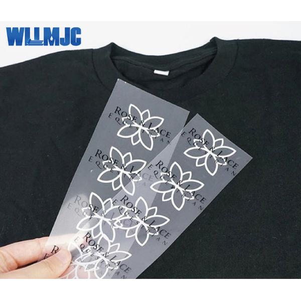 Wholesale Factory Bulk Custom Brand Iron on Size Tag Garment Washing Instruction Heat Transfer Neck Labels for Clothing
