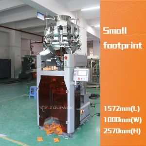 Automatic Pillow Bag Packing Machine Dried Beef Cubes Red Pepper Seeds Quad Seal