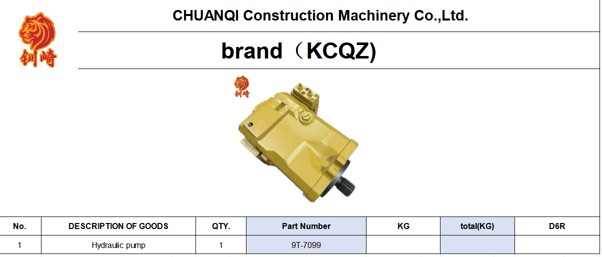 227-0830 9T-7099 9T-3680 Steering Pump For D6R D6H Bulldozers Construction Machinery