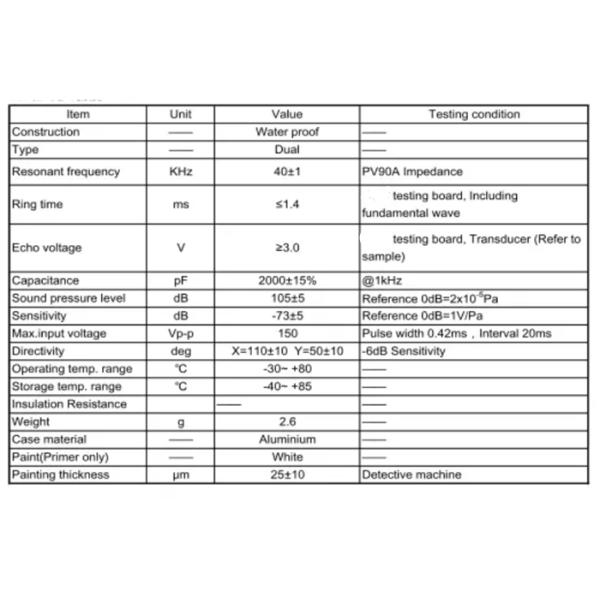 40K Waterproof Ultrasonic Sensor