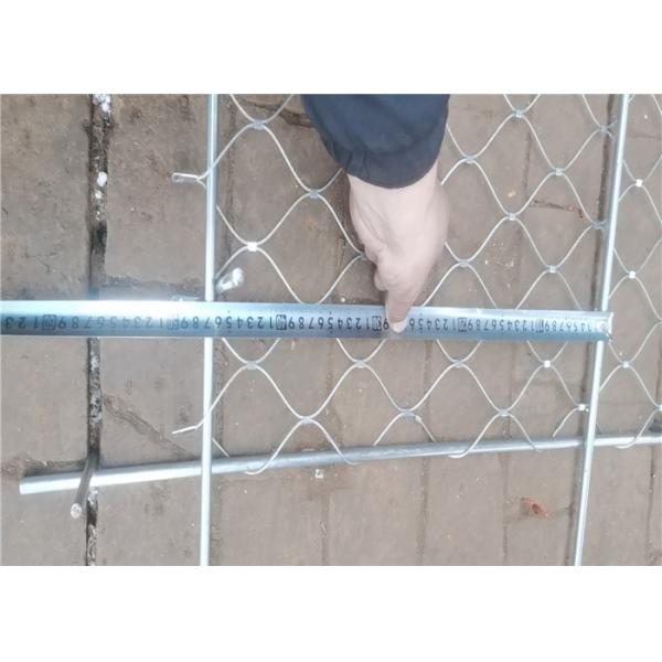 30x30mm Small Bird Eye Size 1.5mm Stainless Steel Wire Rope Mesh