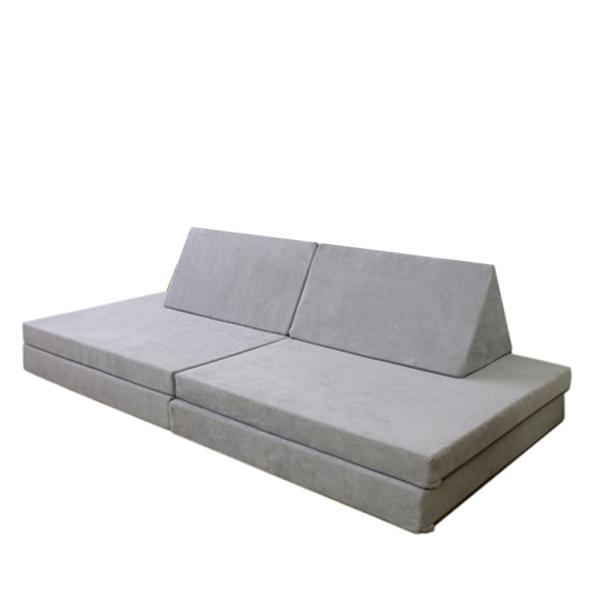 Modern Furniture Safety Beads Double Seater Sofa Set with Lid Custom Logo Accepted