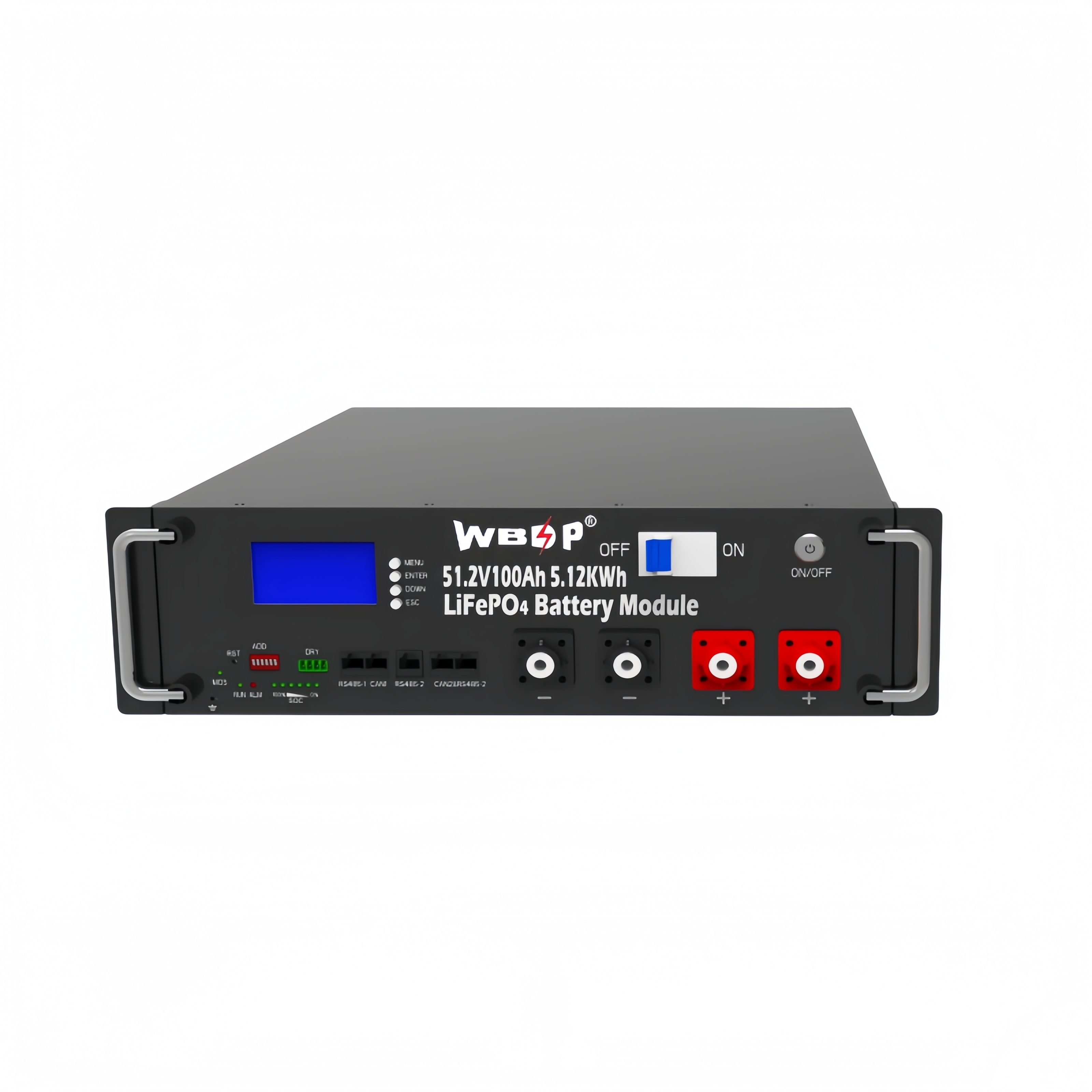 Telecom Lithium LiFePo4 Battery 51.2V 100Ah 5.12kWh Server Rack Battery