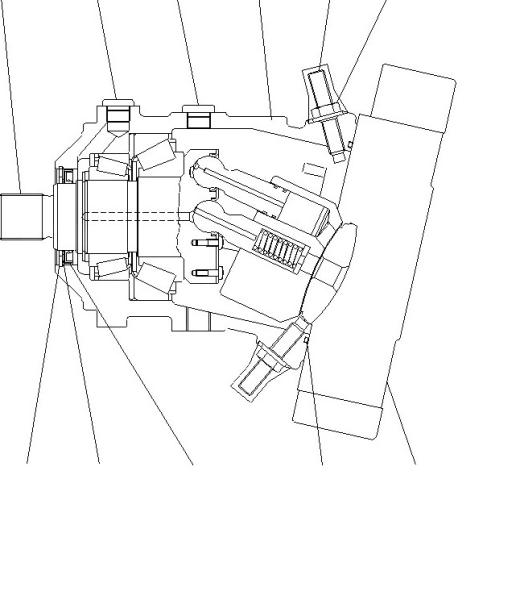 Moteur de déplacement pour excavatrice Komatsu 416-18-31701 WA150-5