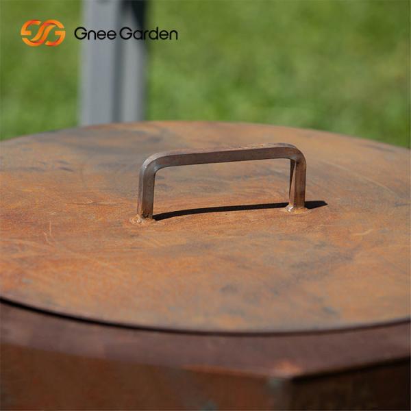 Outdoor Garden Campfire Wood Burning Corten Steel Metal Fire Bowl Round Rustic