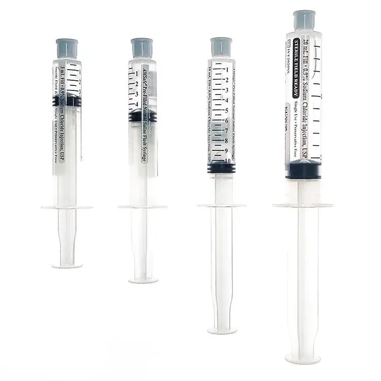 Pre-Filled Prefilled Flush Syringe, Drug Treatment Catheter Flushing Syringe with Seal